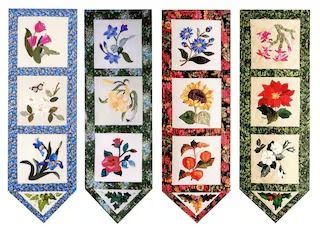 HomeEcHangout - Etsy Quilt Design Wall, Door Banners, Applique Wall Hanging, Winter Designs, Kindle Reader, Applique Quilt Patterns, Winter Rose, Flowers Blooming, Christmas Cactus