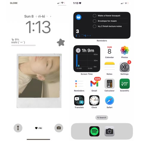 Ios17 Homescreen Ideas, Lockscreen Themes, Ios Ideas, Ios 17, Iphone Homescreen, Phone Inspo, Basic Skin Care Routine, Collage Phone Case, Iphone Organization