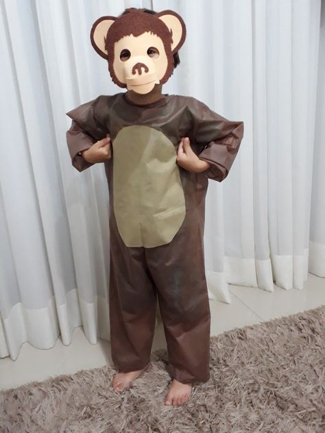 Monkey Costume Diy, M&m Costume, Monkey Costume, Monkey Costumes, Elephant Crafts, Bangles Indian, Jungle Animals, Custom Dolls, Diy Costumes