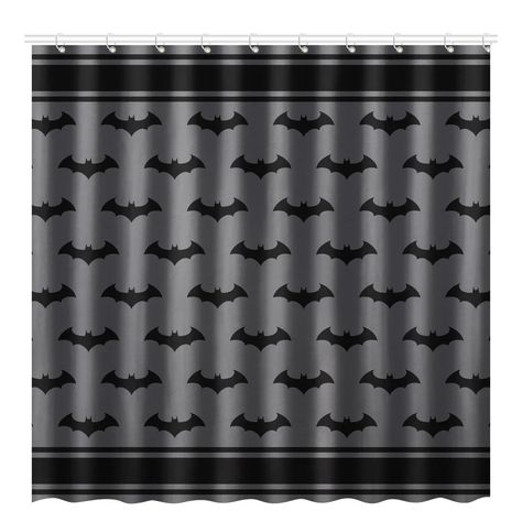 Batman Shower Curtains | Wayfair All Batman, Batman Theme, Batman Hush, Luxurious Showers, Cotton Shower Curtain, Grey Curtains, Cleaning Walls, Shower Liner, Shower Curtain Hooks