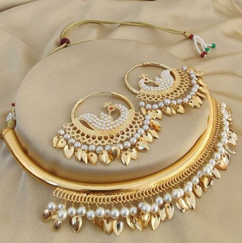 SARGIOFFICIAL - Etsy Canada Punjabi Gold Jewellery Set Traditional, Punjabi Gold Jewellery Set, Punjabi Jewelry Traditional, Gold Set Design, Punjabi Traditional Jewellery, Real Gold Necklace, Bride Jewelry Set, Bollywood Quotes, Bridal Jewelery