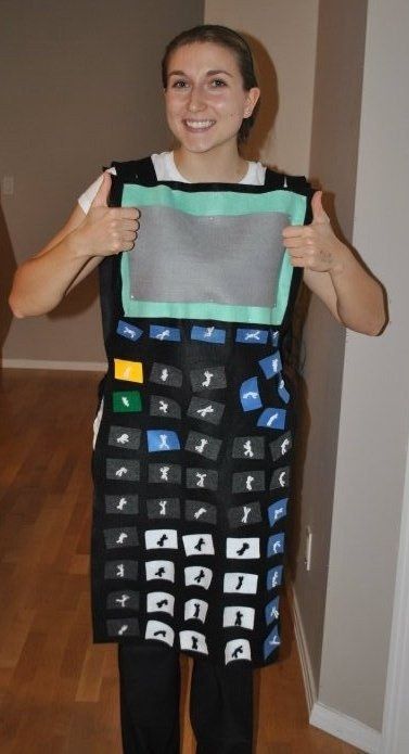 We love seeing teachers dress up as their favorite school supplies! Graphing calculator costume #teachers #halloween #schoolsupplies Calculator Costume, Preschool Halloween Costumes, Costumes For Work, Halloween 2010, Halloween Costumes For Work, Teacher Halloween Costumes, Teacher Costumes, Halloween Preschool, Teacher Halloween