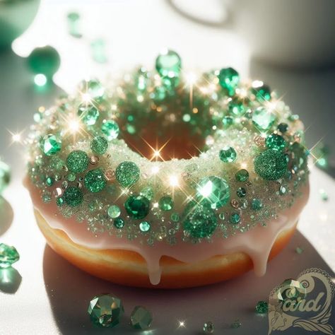 https://card9.com/ai/yellow-crystal-donut Crystal Food, Types Of Minerals, Green Donut, Donut Art, Purple Aesthetic Background, Cute Images For Wallpaper, Everything Green, Fake Bakes, Crisp Apple