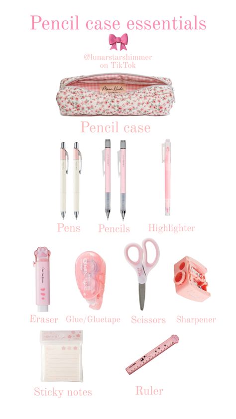 Pencil case, Pens, School Pencil Case Must Haves, What’s In My Pencil Case Aesthetic, School Pencil Case Essentials, What To Have In Your Pencil Case, What In My Pencil Case, What To Put In Your Pencil Case, Pencil Cases Aesthetic, Whats In My Pencil Case, School Supplies For Middle School