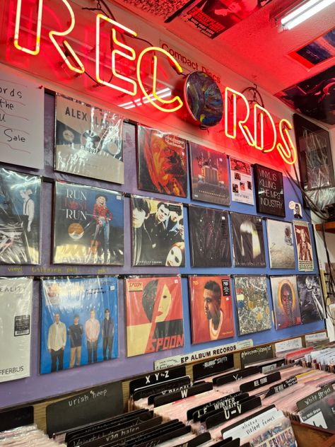 Vinyl Store Aesthetic, Store Vinyl Records, Cd Shop, Vinyl Records Music, Music Prints, Mystic Ct, Record Stores, Vinyl Store, Vinyl Record Player