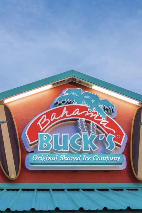 Bahama Buck's store front! Bahama Bucks, Frozen Coffee, Acai Bowls, Ice Snow, Tarpon Springs, North Las Vegas, Clearwater Florida, Texas City, Lake Charles