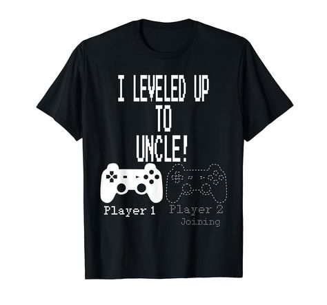 PRICES MAY VARY. Solid colors: 100% Cotton; Heather Grey: 90% Cotton, 10% Polyester; All Other Heathers: 50% Cotton, 50% Polyester Imported Pull On closure Machine Wash I leveled Up to Uncle, new uncle Gamer T-Shirt. Promoted to uncle with a new nephew Uncle has a gaming buddy. New proud uncle gift.. Uncle tee shirts. Nice gift shirt for your brother, husband, brother in law that has become an uncle. Thanksgiving, birthday or Christmas gift idea. Uncle shirt. Uncle t Shirt. Lightweight, Classic Promoted To Uncle, Gaming T Shirt, Uncle Tshirt, Happy Tees, Reasons To Be Happy, Uncle Gifts, Gamer T Shirt, Brother In Law, Gaming Shirt