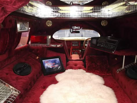 Hearse Car Custom Interior, Custom Van Interior, Black Audi, Car Essentials, Van Conversion Interior, Pimped Out Cars, Van Interior, Cool Vans, Car Mods