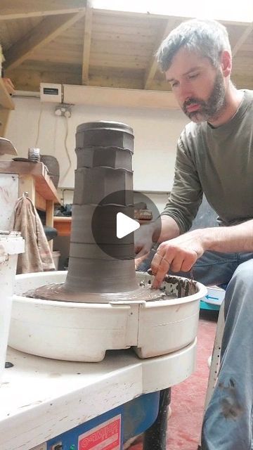 Adam Michael Ross on Instagram: "I've been making some faceted lamps and vases over the past few days. Here's a quick blast of the process if I've managed to get the clips in order. #ceramics #pottery #pottery #vase #lamp #handmade #design #throwing #wheelthrown #maker" Handmade Pottery Lamp, Pottery Lamps Handmade, Ceramic Lamps Handmade, Pottery Lamp, Lamp Handmade, Vase Lamp, Ceramics Pottery, Ceramic Lamp, Wheel Thrown