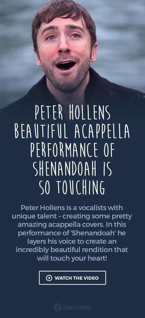 Peter Hollens Beautiful Acappella Performance of Shenandoah is So Touching Peter Hollens, Musical Videos, Heart Music, Summer Playlist, Boy Music, Celtic Woman, Country Music Videos, Dance Movement, Music Clips