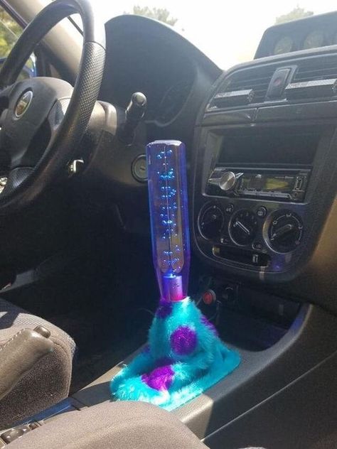 Best Cars Monster Inc Sully, Purple Car Mods, Car Mods Interior Purple, Light Purple Car Accessories, Purple Car Accessories, Dark Purple Car Interior, Car With Purple Lights, Custom Car Accessories, Car Interior Diy