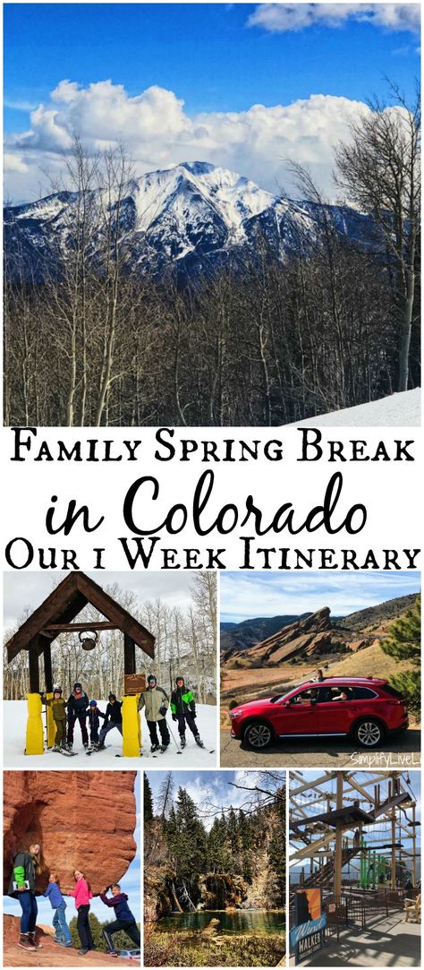 Colorado In Spring, Spring Break Colorado, Spring Break Destinations Families, Spring Break College, Spring Break Party, Family Spring Break, Spring Break Kids, Colorado Style, Durango Colorado