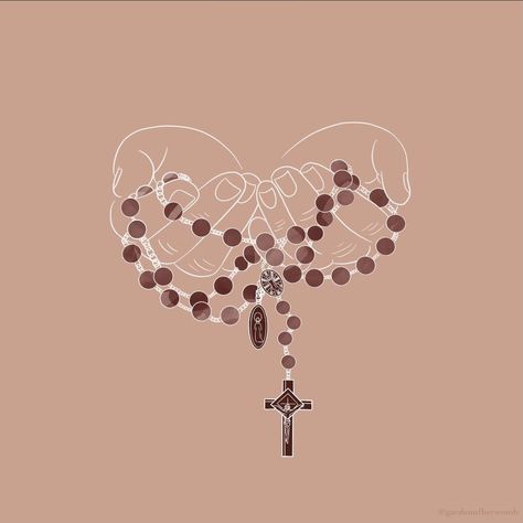 Rosary Wallpaper Aesthetic, Rosary Illustration, Rosario Wallpaper, Catolico Aesthetic, Wallpapers Catolicos, Rosary Wallpaper, Son In Heaven, God Reveals, Roman Catholic Art