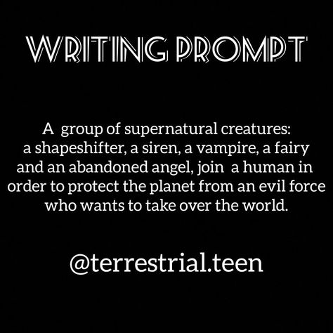 Supernatural Story Prompts, Supernatural Story Ideas, Trope Ideas, Supernatural Prompts, Mythology Creatures, Fiction Writing Prompts, Animation Story, Funny Supernatural, Supernatural Creatures