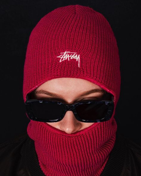 Streetwear Balaclava, Red Balaclava, Women's Balaclava, Ski Masks, Butterfly Shoes, Cold Outfits, Ski Mask, Dope Fashion, Inspiration Style