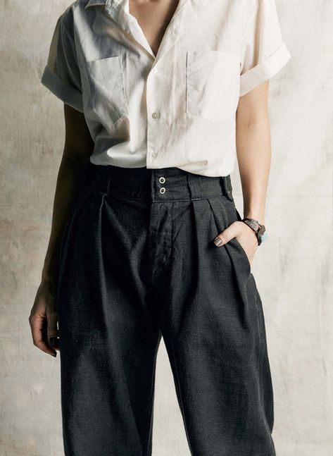 shop women – Page 4 – imogene + willie Imogene Willie, Army Pants, Military Pants, Androgynous Fashion, Mode Inspo, Mode Inspiration, Wearing Black, Look Fashion, White Shirt