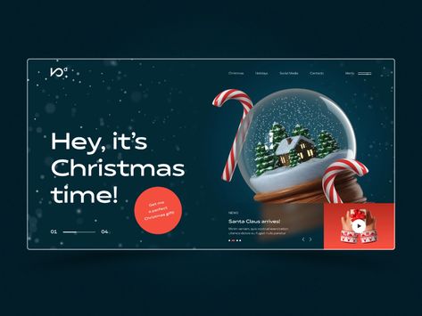 Christmas Website Design, Pottery Barn Christmas Decor, Pottery Barn Christmas, New Year Banner, Free Website Templates, Christmas Banners, 3d Christmas, Creative Template, About Christmas