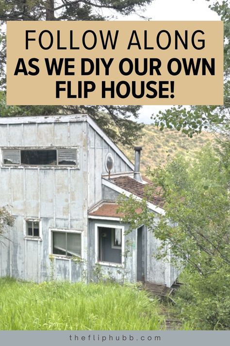 We bought a house that needs a lot of love - we plan to DIY every room in the house and then flip it for profit. If you want to learn how to flip a house and all the DIY work that goes into flipping houses, make sure to follow along. Learn how to flip a house for profit. If you've wanted to DIY a flip house, this is for you. Flipping houses can be a great business idea too if you know what to do. How to flip a house on a budget by DIYing the renovations. How To Jack A House Up, Flip House, House Flips, House Flipper Ideas, Great Business Ideas, Easy Diy Home Projects, Cabin Renovation, Cheap Diy Home Decor, House Flippers