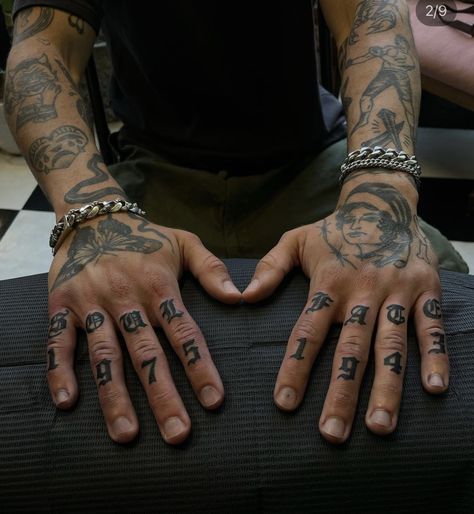 Hand Finger Tattoos Men, Knuckle Tattoo Ideas For Men, Birth Year Knuckle Tattoo, Men’s Knuckle Tattoos, Mens Knuckle Tattoos, Lower Knuckle Tattoo, Men Knuckle Tattoos, Tattoo Fingers Men, Tatoos Men Ideas Hand