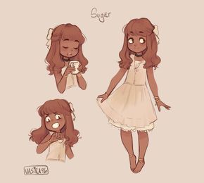 i wanted to make an oc named Sugar to go along with Salt and Pepper so i did and i sort of love her Oc Drawings, Different Poses, Kid Character, Cute Art Styles, Cute Characters, Cartoon Art Styles, Pretty Art, Character Drawing, Character Design Inspiration