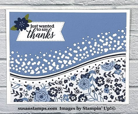 Stampin Up Around The Bend, Stampin Up Countryside Inn, Countryside Corners, Stampin Up Sympathy Cards, Blue Cards, Stamping Crafts, Around The Bend, Paper Pumpkin Stampin Up, Boho Blue