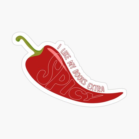 Get my art printed on awesome products. Support me at Redbubble #RBandME: https://www.redbubble.com/i/sticker/I-Like-My-Books-Extra-Spicy-by-Lausalazarr/158538405.EJUG5?asc=u Spicy Stickers, I Like Myself Book, My Books, Sticker Book, My Art, Awesome Products, Art Prints, For Sale, Books