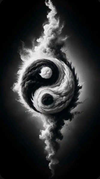 Ying Yang Wallpaper, Yin Yang Images, Jing Y Jang, Ying Yang Art, Ying And Yang, Angel Wings Art, Yin Yang Art, Spiritual Images, Android Wallpaper Art