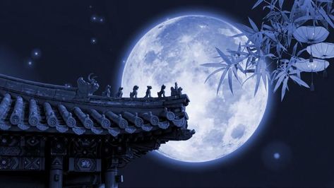 full moon, Chinese art and festival Asian Moon, Chinese Moon Festival, Chinese Aesthetic, Moon Festival, Art Moon, Festival Background, Moon Night, Tree Saw, The Full Moon