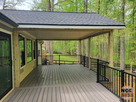 Your deck should be a reflection of your style. From modern and sleek to rustic and charming, we'll design a deck that perfectly matches your taste and enhances your outdoor living space. #DeckBuilder #Trex #BestDeckBuilder #NorthGeorgiaEliteDecks #PorchBuilder #Decking #GeorgiaDeckBuilders #OutdoorLivingGA #NorthGeorgiaDecks #Deck #DeckAddition #CustomDeck #DeckInstallation #DeckReplacement #GeorgiaPorchLife #DeckDesignGeorgia #CustomDecksGA Raised Deck Off Back Of House, Deck Ideas Off Back Of House, Elevated Deck Ideas, Deck Addition, Raised Deck, Porch Life, Back Of House, Deck Installation, Wrap Around Deck