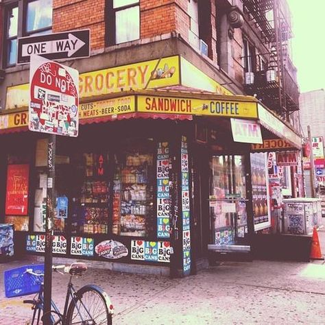 "bodega" Nyc Bodega, Bodega Cat, Corner Store, Orange Soda, Shop Fronts, The Heights, Vintage New York, Photo Wall Collage, Can Lights