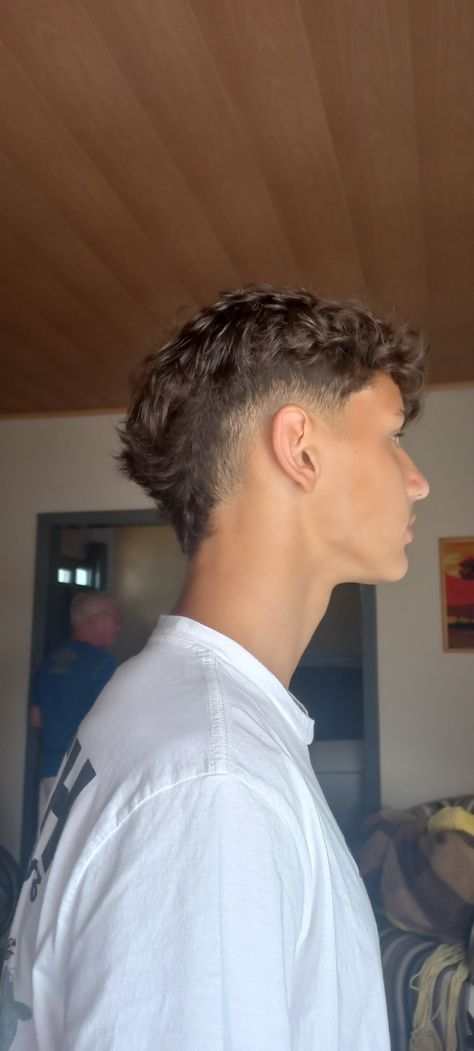 Modern Guy Haircut, Haircut Ideas Men Short, Hair Inspo Men Short, Modern Man Hairstyles, Mullet With A Fade, Mens Taper Mullet, Taper Fringe Boys, Straight Hair Mens Haircuts, Low Taper Fade Haircut Mullet