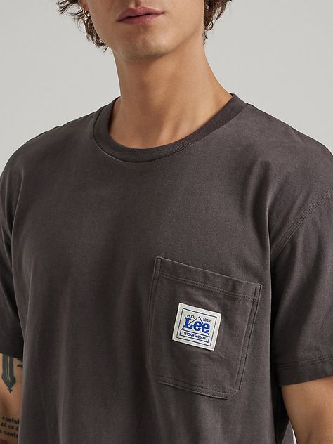 From our modest roots in Salina, Kansas, to our present-day international presence, Lee® has come a long way in the past 134 years. Celebrate a long legacy of good style with our workwear pocket tee, an ode to the workers, trendsetters, and icons who have built America. Made from 100% cotton, these workwear shirts are made to breathe, making them perfect for a full day's work plus a night out afterwards. Salina Kansas, Pocket T Shirt, Mens Workwear, Men's Tops, Good Style, Day Work, Pocket Tshirt, Pocket Tee, Present Day