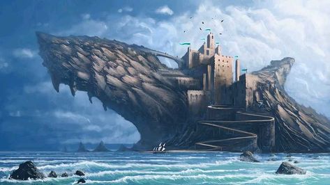 Driftmark of House Valaryon Castle Illustration, Asoiaf Art, Jaime Lannister, Castle Art, Gra O Tron, Game Of Thrones Art, Fantasy Castle, Fantasy City, Fantasy Places