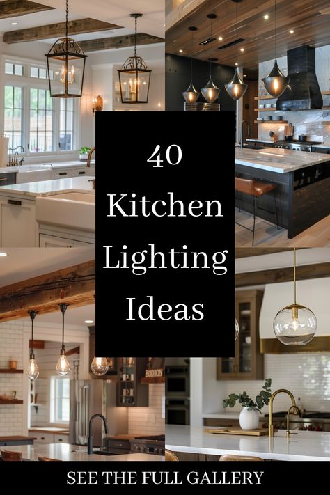 Your kitchen lighting should enhance the space with both practical illumination and aesthetic charm. Click for more inspiring lighting ideas. Light Above Kitchen Table, Bright Kitchen Design, Modern Kitchen Pendants, Kitchen And Dining Room Lighting, Kitchen Sink Lighting, Lights Over Island, Track Lighting Kitchen, Lights Over Kitchen Island, Modern Kitchen Lighting