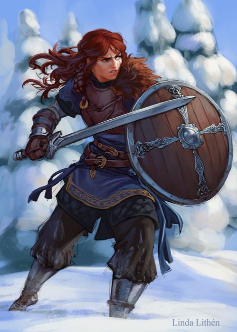 Woman In Armor, Evelynn League Of Legends, Viking Character, Pathfinder Character, Female Armor, Female Warriors, Shield Maiden, Female Fighter, Dungeons And Dragons Characters