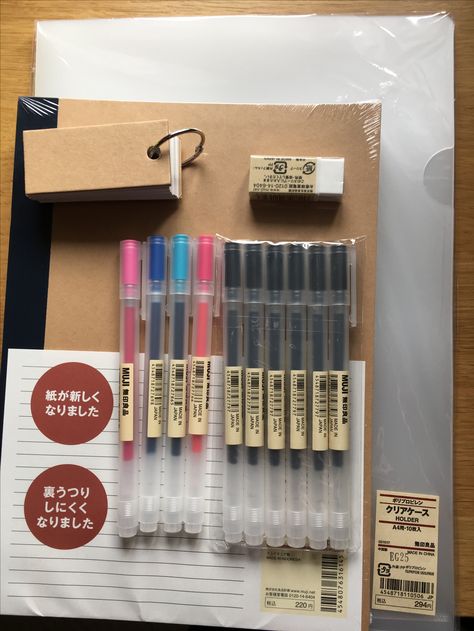 Muji Haul, Muji Stationary, Stationary Haul, Muji Stationery, Stationery Store Design, Muji Pens, Studying Stationary, Bullet Journal Minimalist, School Suplies