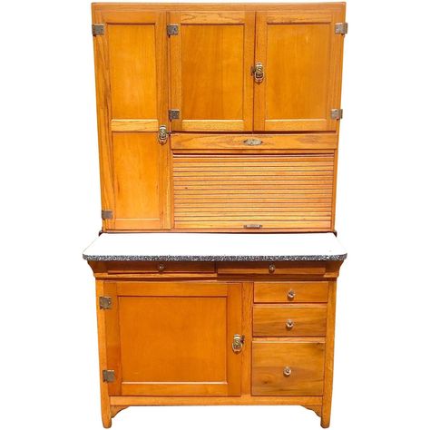 Classic Early 20th Century Maple Hoosier Cabinet | From a unique collection of antique and modern cupboards at https://www.1stdibs.com/furniture/storage-case-pieces/cupboards/ Antique Curio Cabinet, Antique Medicine Cabinet, Card Catalog Cabinet, Antique White Cabinets, Antique China Cabinets, Jelly Cupboard, Kitchen Cabinets For Sale, Mid Century Cabinet, Hoosier Cabinets