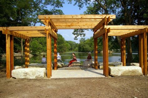 Two tier pergola Lake Pergola, Rustic Pergola, Cheap Pergola, Pergola Swing, Pergola Lighting, Modern Pergola, Metal Pergola, Pergola Design, Pergola Canopy