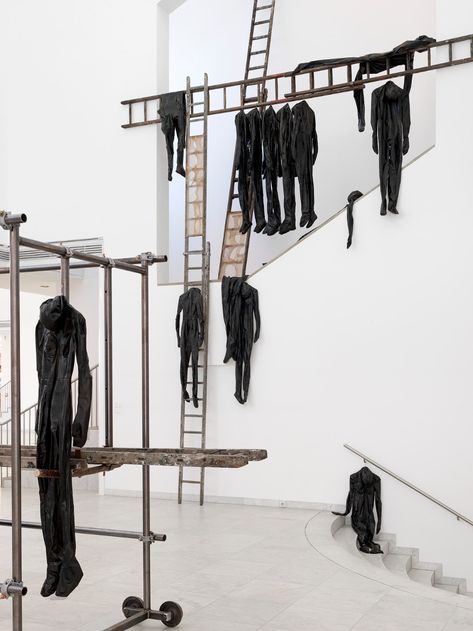 Fashion Installation, Contemporary Art Daily, A Ladder, Art Daily, Art Installation, Sculpture Installation, Stage Design, Conceptual Art, Visual Merchandising