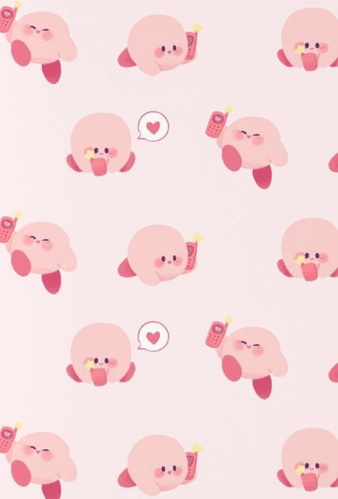 Kirby Pattern Aesthetic Kirby, Calming Patterns, Kirby Games, Ac New Leaf, Kirby Art, Vibes Wallpaper, Ipad Background, Chic Vibes, Macbook Wallpaper