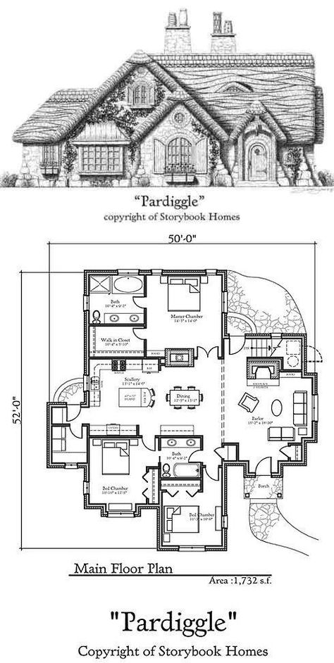 Storybook Homes Floor Plans, Fairy Cottage Floor Plans, Cottage House Blueprints, Irish Cottage Layout, Cool House Floor Plans, Medieval Floor Plans, Interesting Floor Plans, Cottage Homes Floor Plans, Scottish Cottage Floor Plans