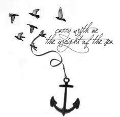 Anchor Tattoo Quotes, Naval Tattoos, Boyfriend Name Tattoos, Navy Tattoos, Faith Hope Love Tattoo, I Refuse To Sink, Remembrance Tattoos, Refuse To Sink, Anchor Tattoos