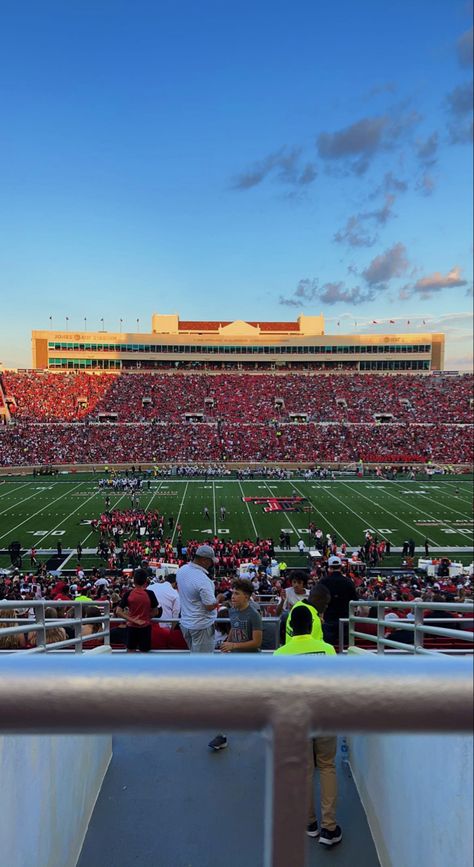 Texas Tech Football Stadium, Texas Tech Campus, Texas Tech University Aesthetic, Texas Tech Aesthetic, Texas Tech University Campus, Texas College Football, Texas University, Texas Tech Football, Texas College