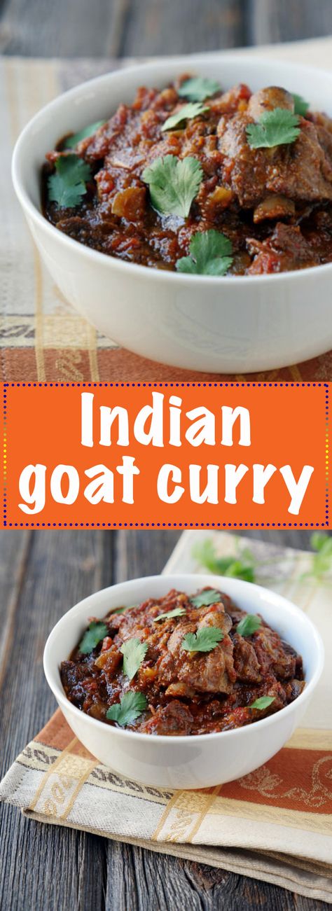 Indian Goat, Goat Curry, Goat Recipes, Meat Recipes For Dinner, Mutton Recipes, Slow Cooker Recipe, Meat Dinners, Soup Recipes Slow Cooker, Curry Dishes