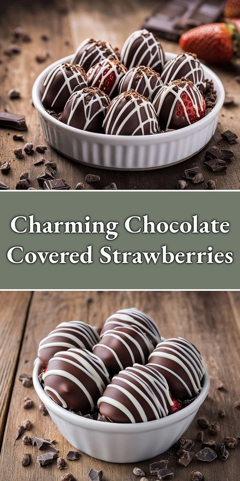 Indulge in the delightful combination of fresh strawberries and rich chocolate with my Charming Chocolate Covered Strawberries recipe! These decadent treats are not only visually stunning, but they’re also incredibly easy to make. Perfect for any occasion, whether it’s a romantic date night or a festive gathering. Join me in creating these sweet bites that are sure to impress everyone! Chocolate Covered Strawberries Recipe, Homemade Banana Pudding Recipe, Chocolate Covered Strawberry Recipe, Strawberry Brownies, Homemade Banana Pudding, Sweet Bites, French Recipes, Romantic Date Night, Semi Sweet Chocolate Chips