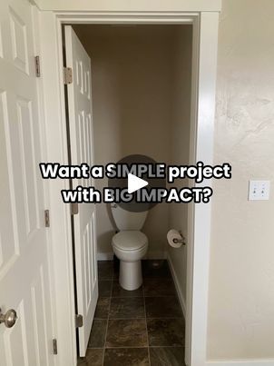 Diy Water Closet Makeover, Narrow Water Closet, Water Closet In Master Bath, Water Closet Storage Ideas, Watercloset Bathroom Makeover, Toilet Closet Makeover, Toilet Closet Ideas, Water Closet Design, Water Closet Ideas