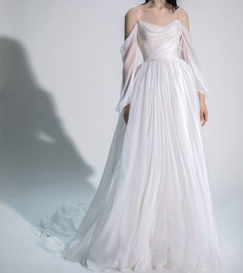 wedding dresses,wedding dresses with sleeves,wedding dresses simple,wedding dresses lace,wedding dresses black women,wedding dresses mermaid,wedding dresses 2022,wedding dresses 2023, Chiffon Bridal Dress, Modified A Line Wedding Dress, Minimalistic Wedding Dress, Wedding Dress Aline, Minimalistic Dress, Wedding Dress Spaghetti Straps, Straps Wedding Dress, Wedding Dress Minimalist, Ethereal Wedding Dress