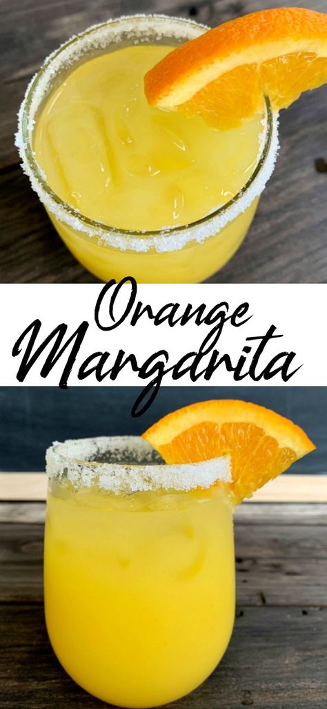 Orange Margaritas - The Endless Appetite Orange Margarita Recipes, Tequila And Orange Juice Drinks, Orange Margarita Recipes Pitcher, Orange Margarita Recipe Tequila, Orange Margarita Recipe, Orange Margarita, Homemade Margaritas, Popular Drinks, Individual Servings