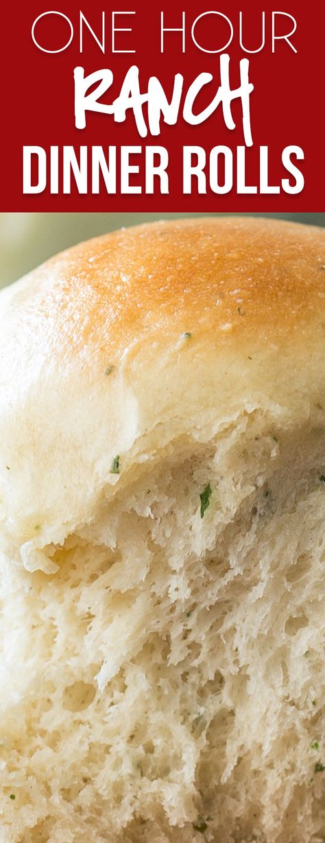 These One Hour Ranch Dinner Rolls are filled with a subtle and delicious ranch flavor and hot and ready in just 1 hour! #RanchOut #AD Ranch Bread, Ranch Rolls, Quick Rolls, Easy Rolls, Homemade Rolls, Dinner Rolls Recipe, Biscuit Rolls, Rolls Recipe, Game Day Food