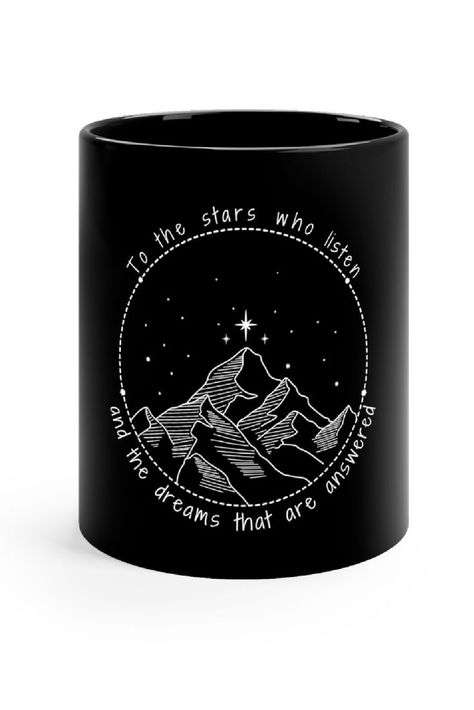 This mug will make the perfect gift for any ACOTAR fan this holiday season! Court Of Mist And Fury, Color Me Mine, Court Of Thorns And Roses, Night Court, Diy Activities, Mug Art, Sarah J Maas, Sarah J, Cute Mugs